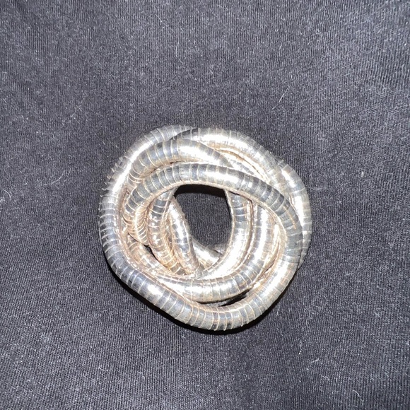 Bundle of 2 Flexible Silver Color “Snake” Multi-Use Jewelry - Necklace/Bracelet - Picture 4 of 17